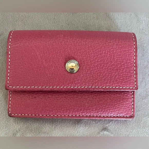 Coach Fuchsia Textured Wallet - Picture 1 of 5